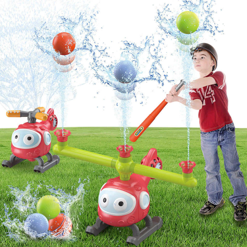 4-in-1 Kids Water Sprinkler Baseball Set
