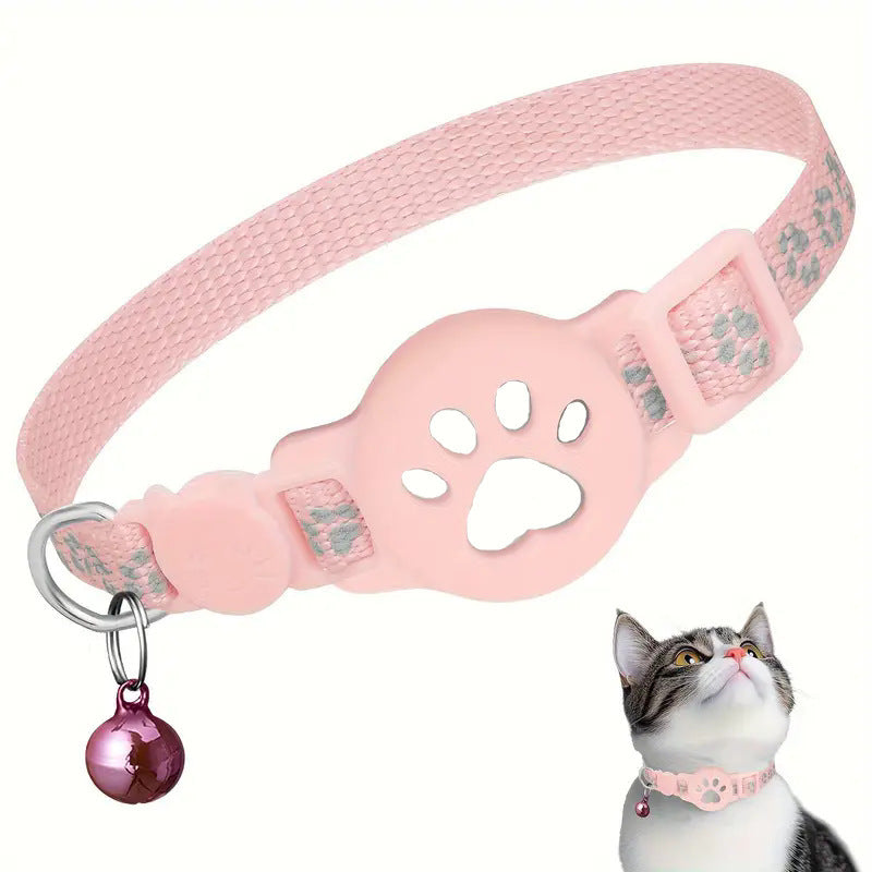 Cartoon Printed Pet Cat Locator Collar