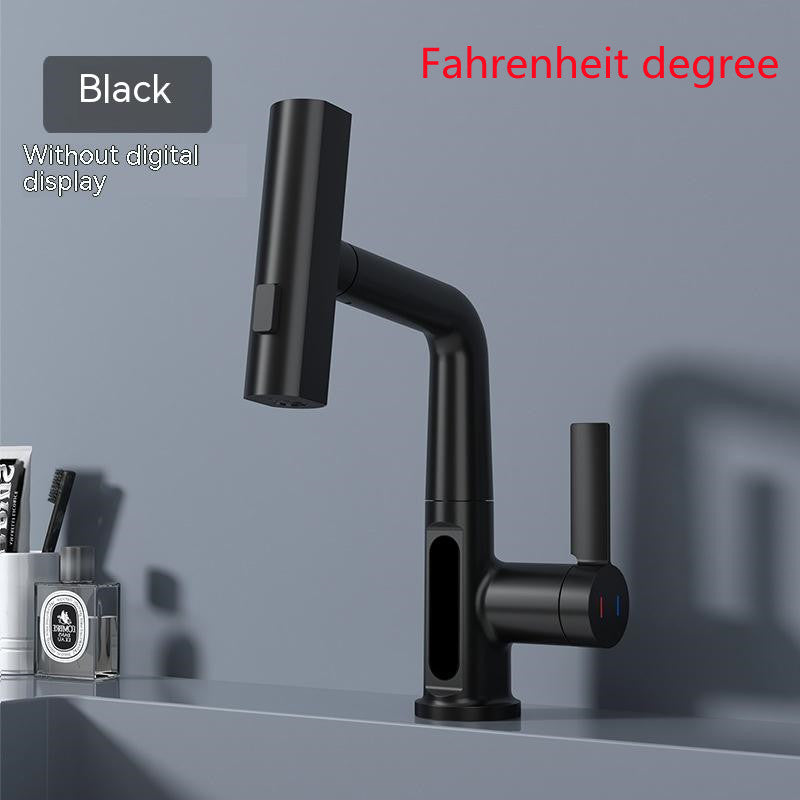 Intelligent Digital Display Pull-Out Basin Faucet