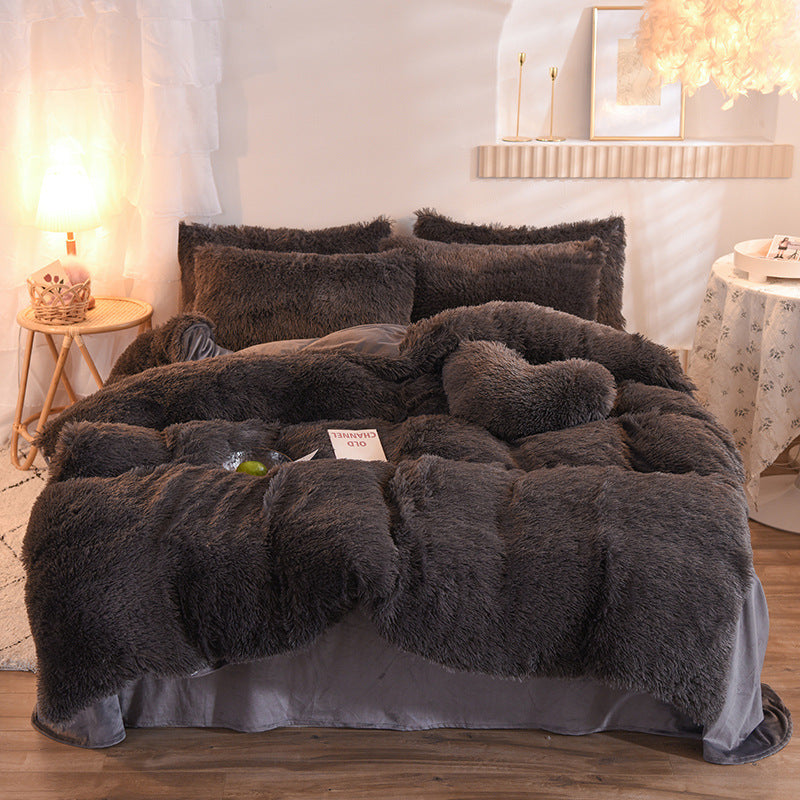 Luxury Warm Thick Fleece Duvet Cover