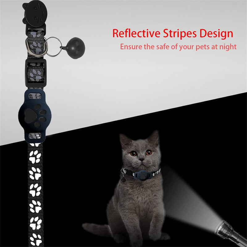 Cartoon Printed Pet Cat Locator Collar