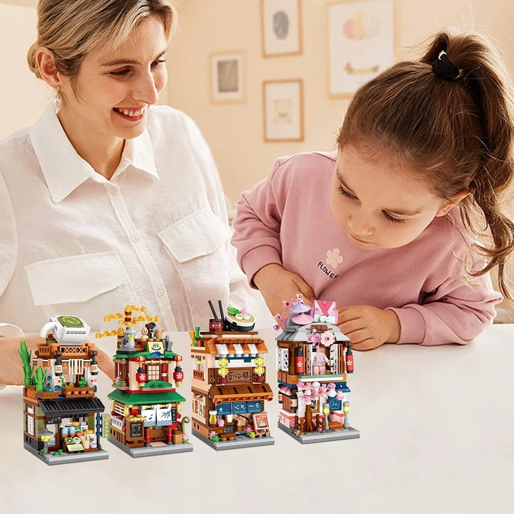 1608-Piece Japanese House Building Block Set