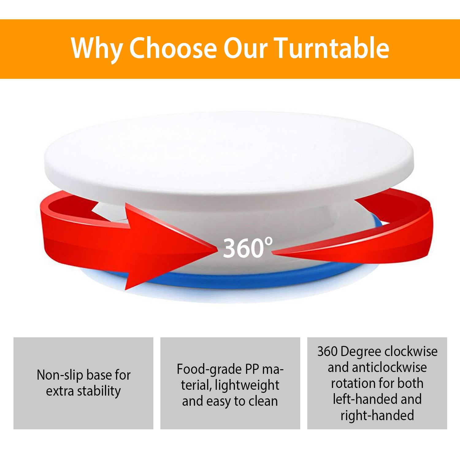 Rotating Cake Decorating Turntable
