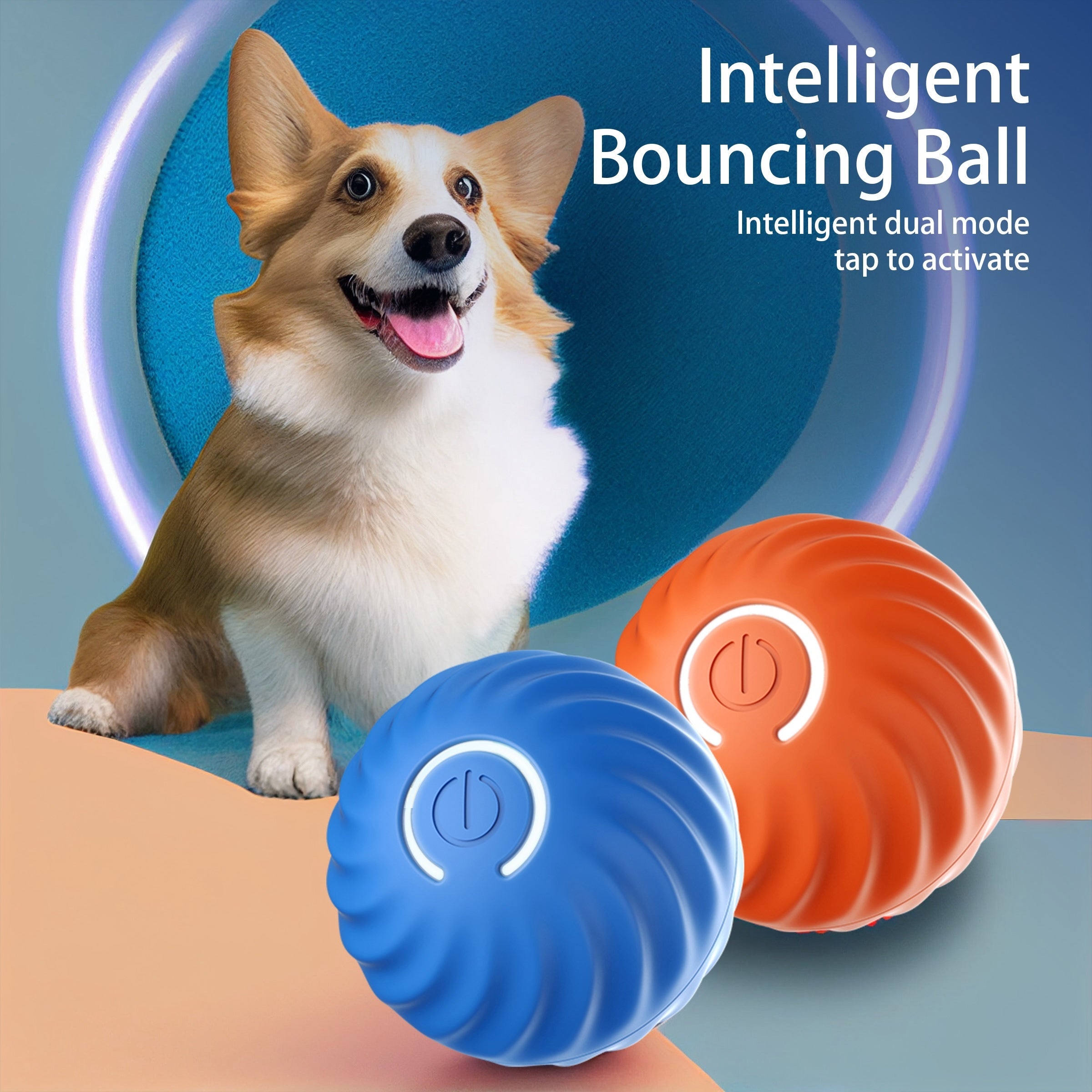 Smart Interactive Automatic Bouncing Dog Toy