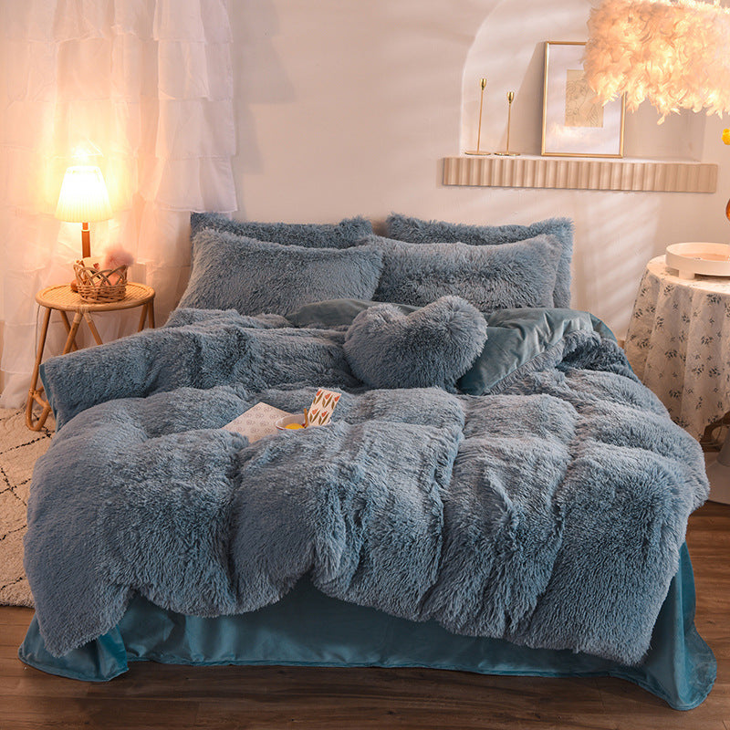 Luxury Warm Thick Fleece Duvet Cover