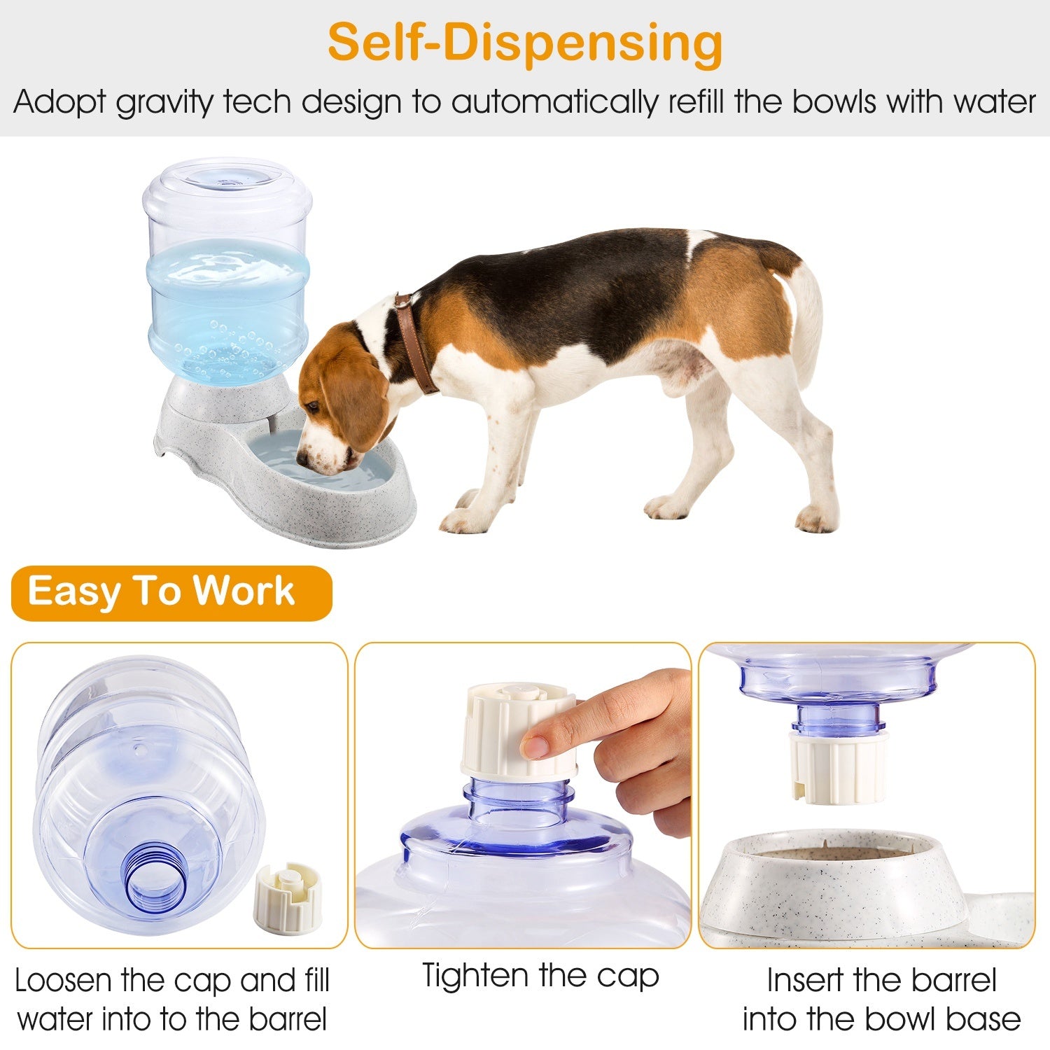 Automatic 3.5L Gravity Pet Water Dispenser