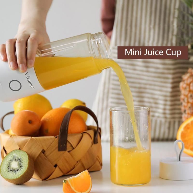 350ml Portable USB Rechargeable Juicer Blender Cup