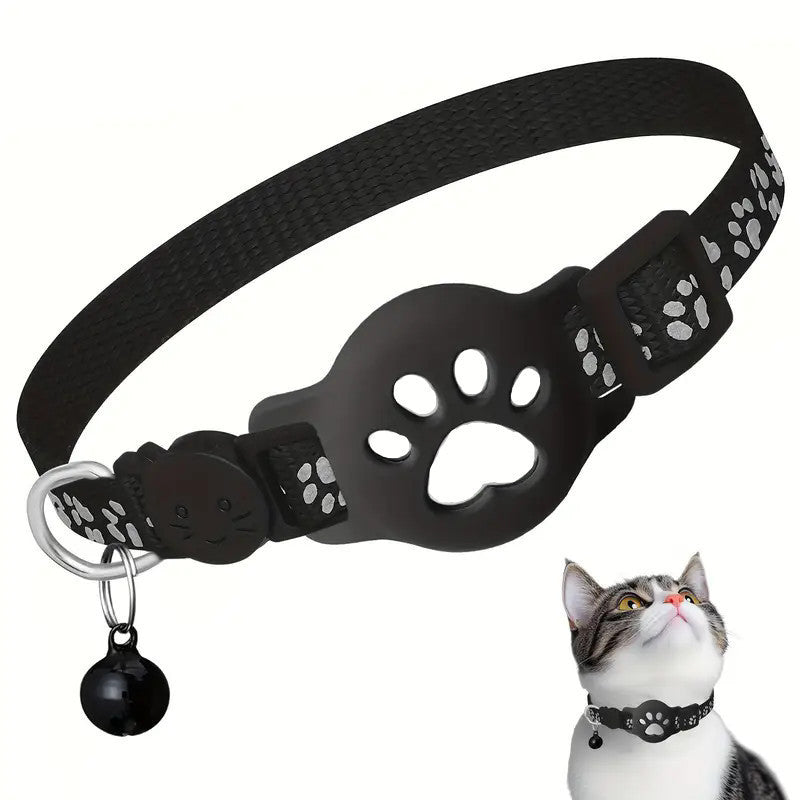 Cartoon Printed Pet Cat Locator Collar
