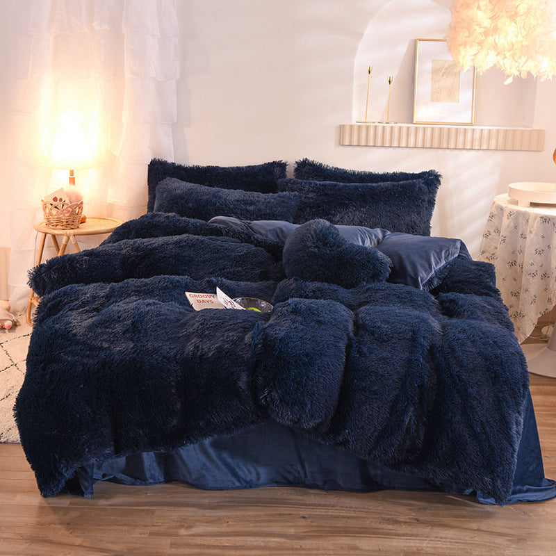 Luxury Warm Thick Fleece Duvet Cover