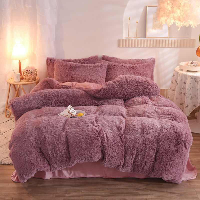 Luxury Warm Thick Fleece Duvet Cover
