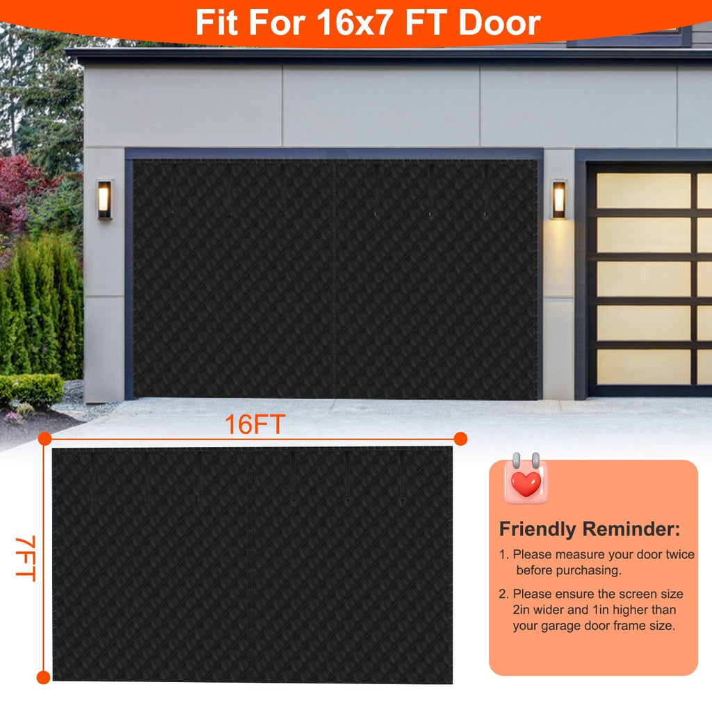 Magnetic Thermal Insulated Garage Door Curtain