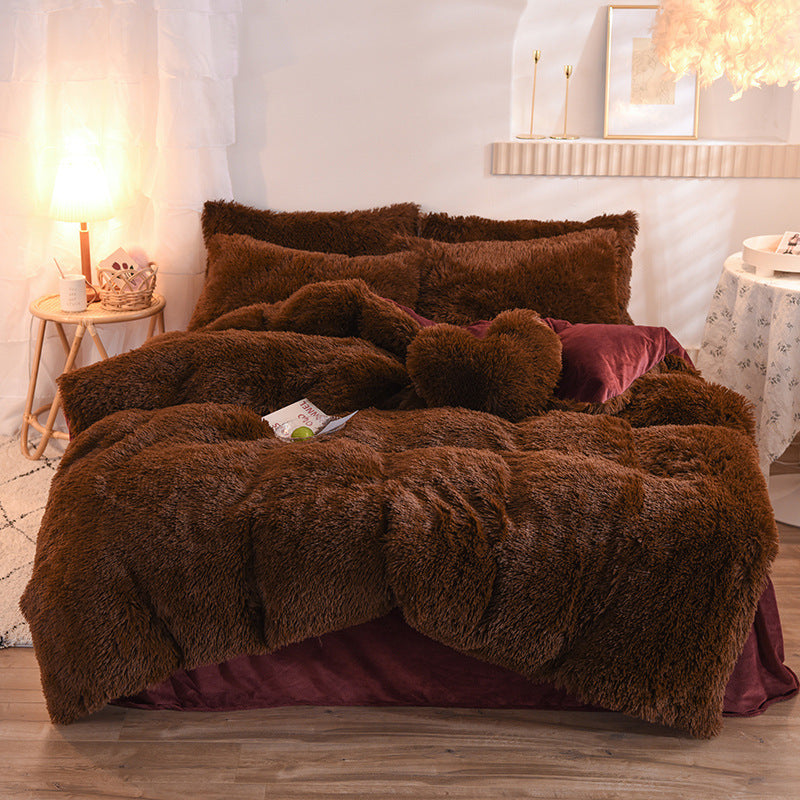 Luxury Warm Thick Fleece Duvet Cover