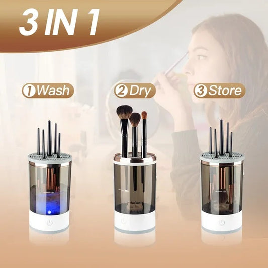 3-in-1 Automatic Makeup Brush Cleaner