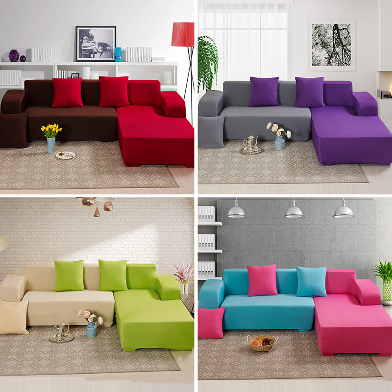 Solid Corner Sofa Covers Couch Slipcovers