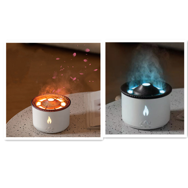Two-color Spray Ring Volcano Humidifier