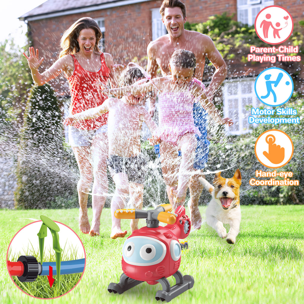 4-in-1 Kids Water Sprinkler Baseball Set