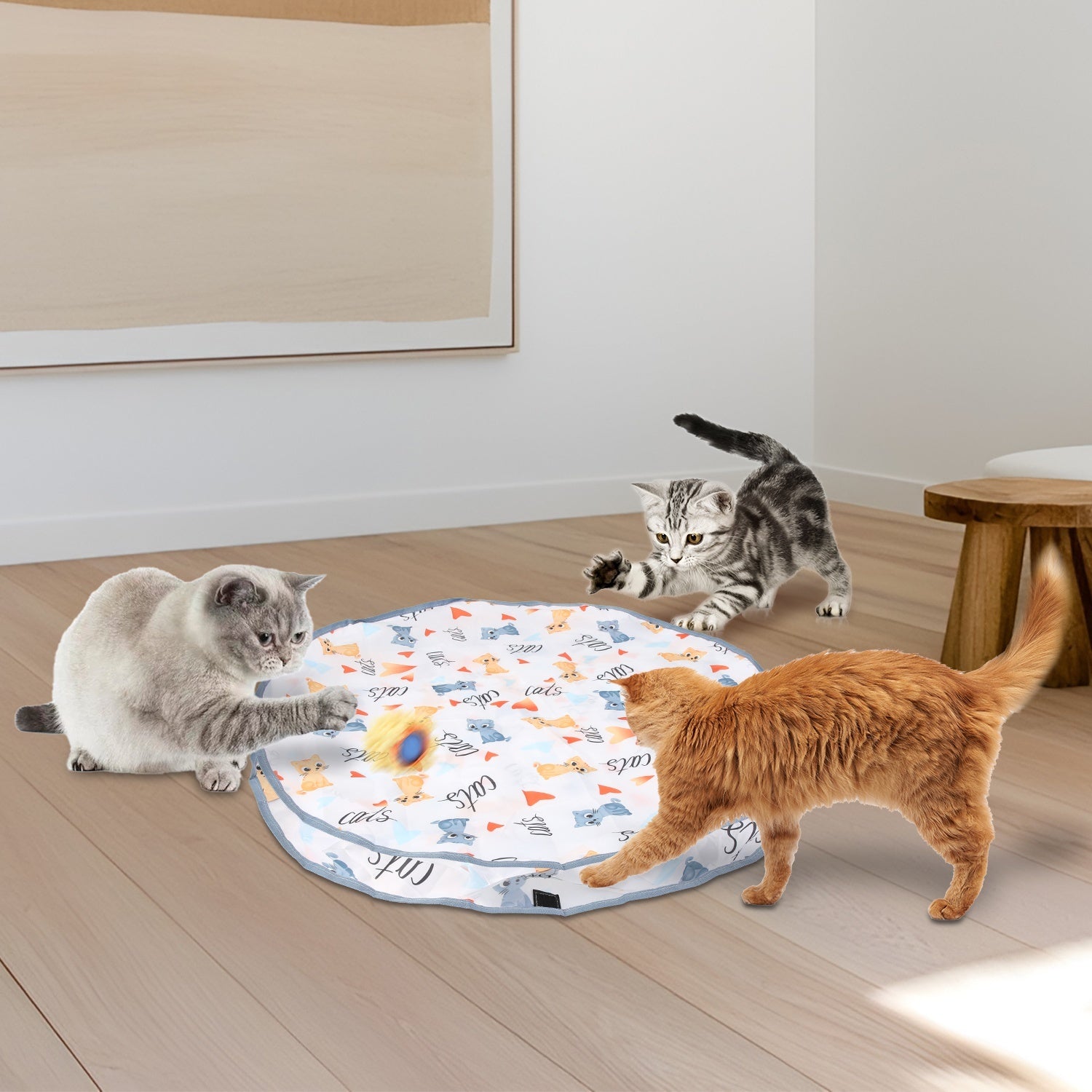 Rechargeable Motion-Activated Interactive Cat Toy Ball
