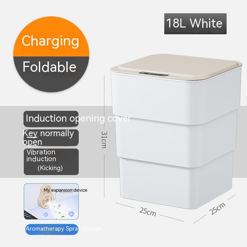 Automatic Smart Sensor Trash Can with Lid