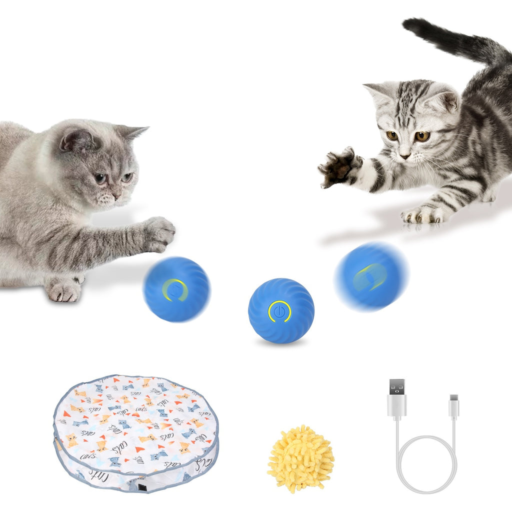Rechargeable Motion-Activated Interactive Cat Toy Ball