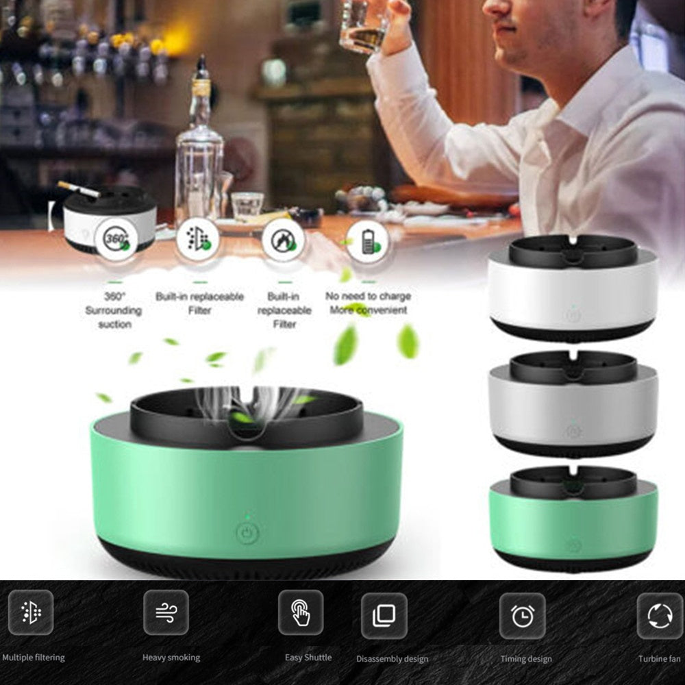 Portable Automatic Air Purifying Smoke Ashtray