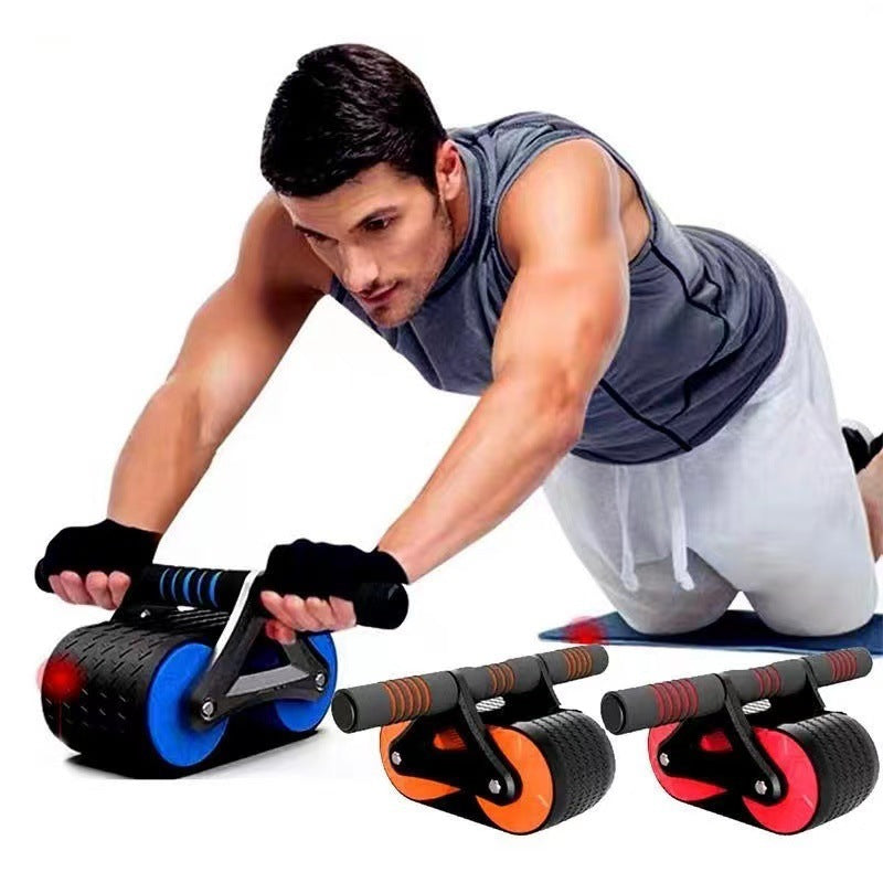Automatic Rebound Double Wheel Ab Roller Trainer