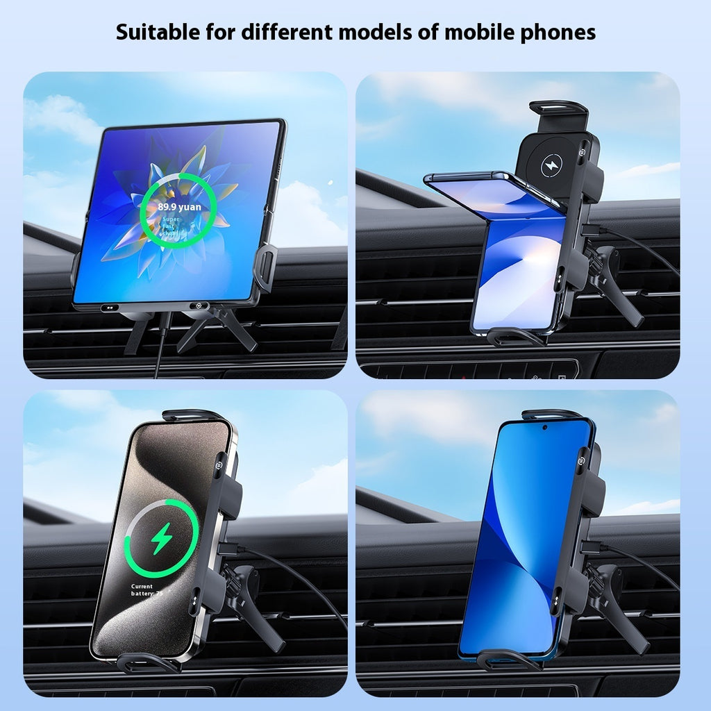 Wireless Charger Double-line Folding Mobile Bracket