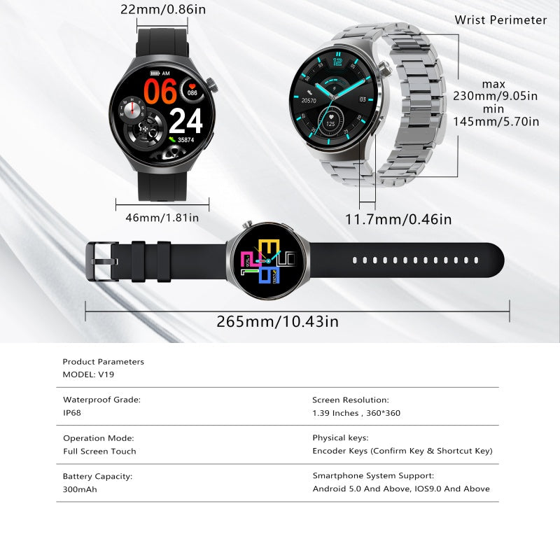SENBONO V19 Men’s Smart Fitness Watch