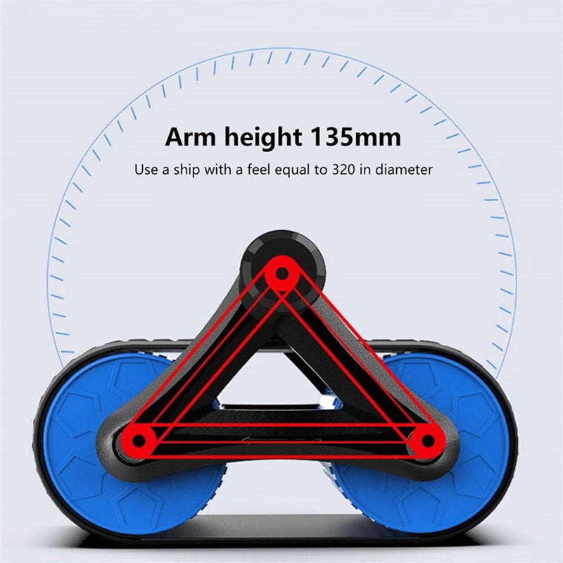 Automatic Rebound Double Wheel Ab Roller Trainer