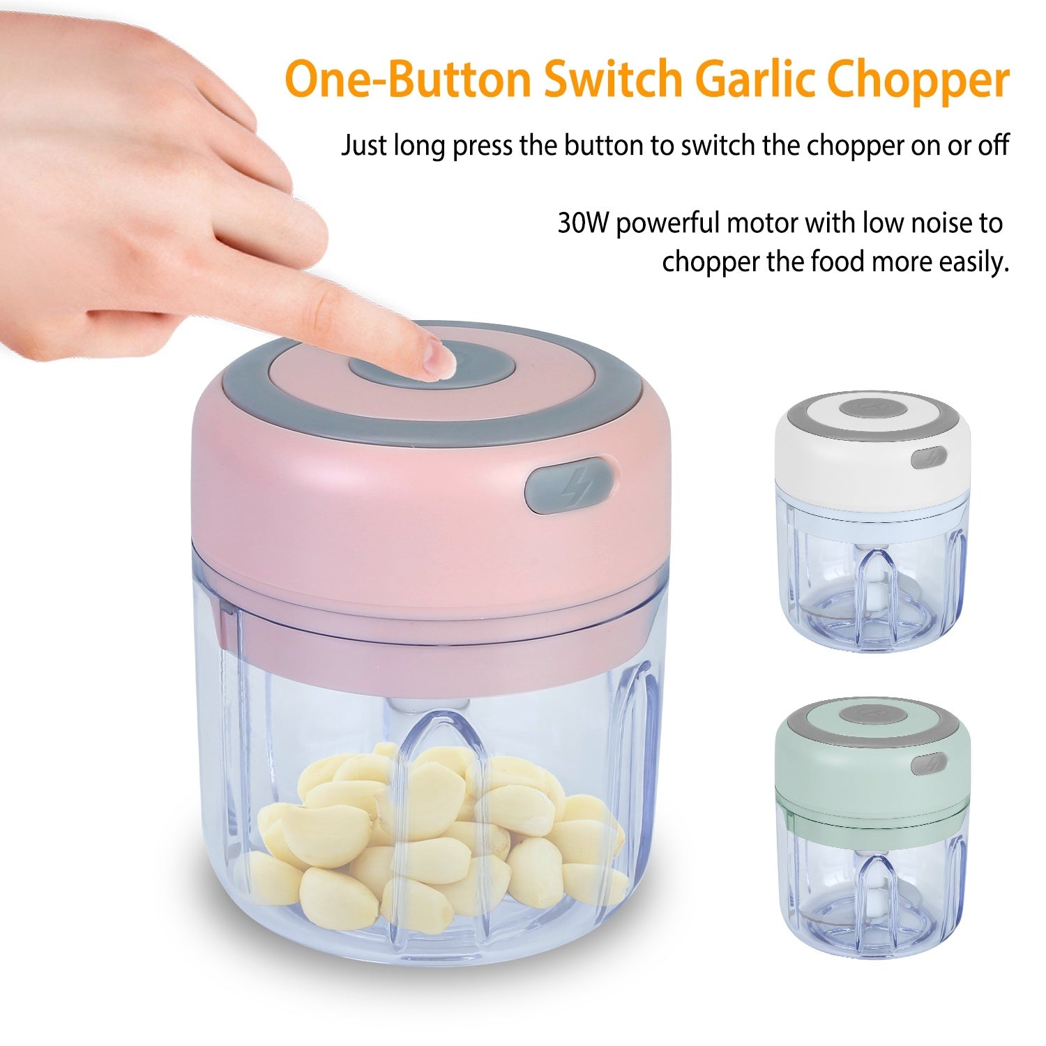 Mini Electric Cordless Food Chopper Blender