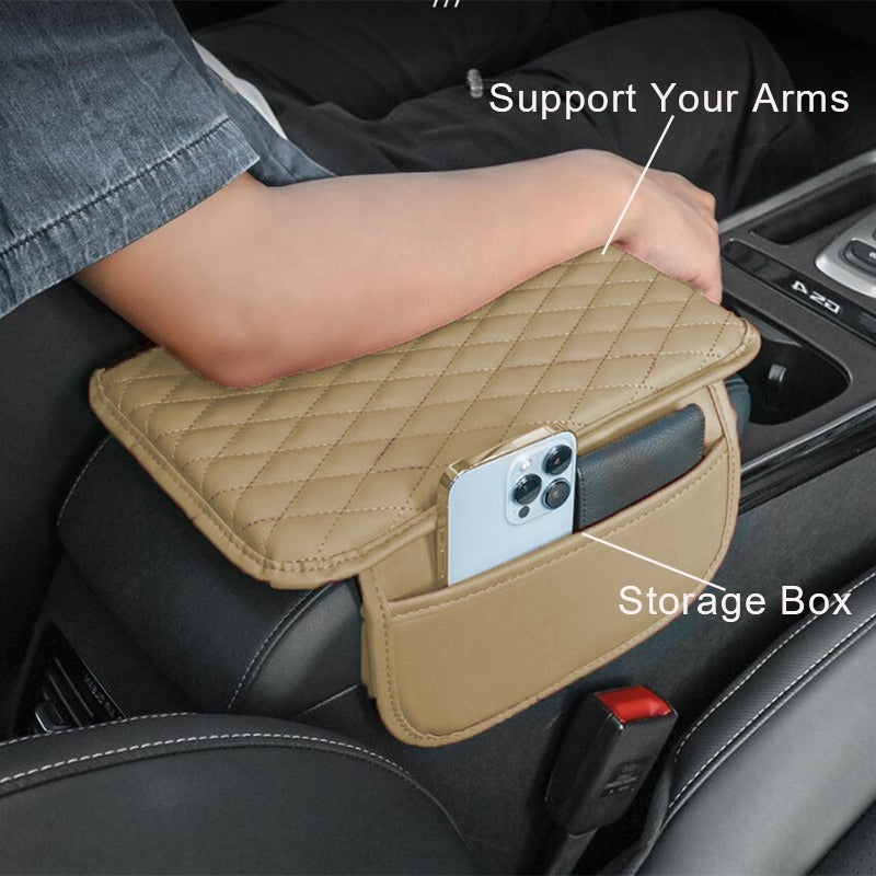 Car Armrest Pad with Side Storage