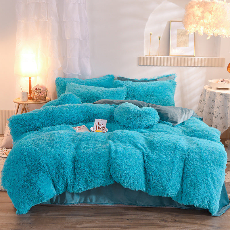 Luxury Warm Thick Fleece Duvet Cover