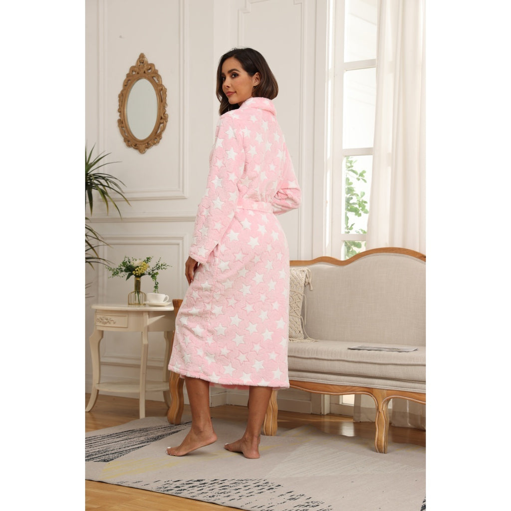 Soft Fleece Women’s Spa Bath Robe