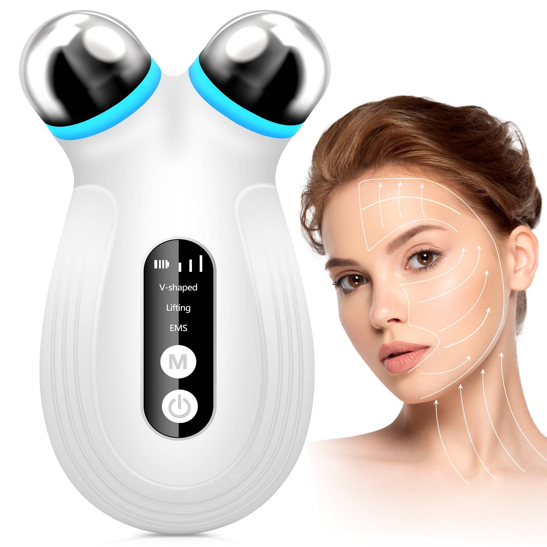 Microcurrent Anti-Aging Facial Lifting Device