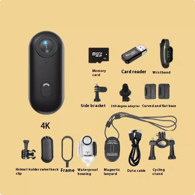 4K Mini Action Camera for Sports and Bikes