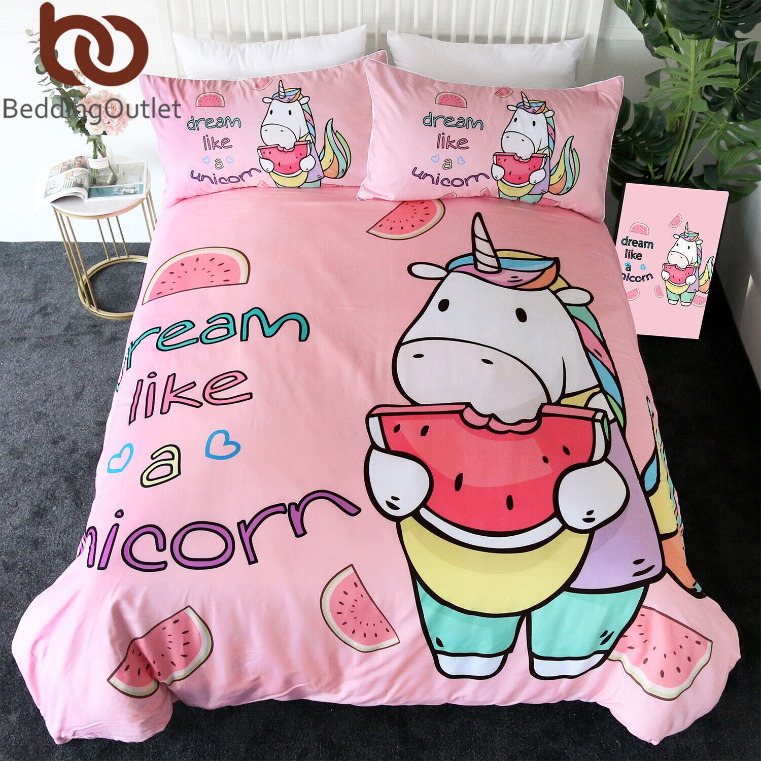 3pcs Watermelon Duvet Cover Set For Bedding