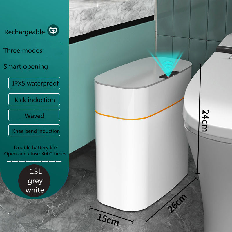 Automatic Smart Sensor Trash Can with Lid