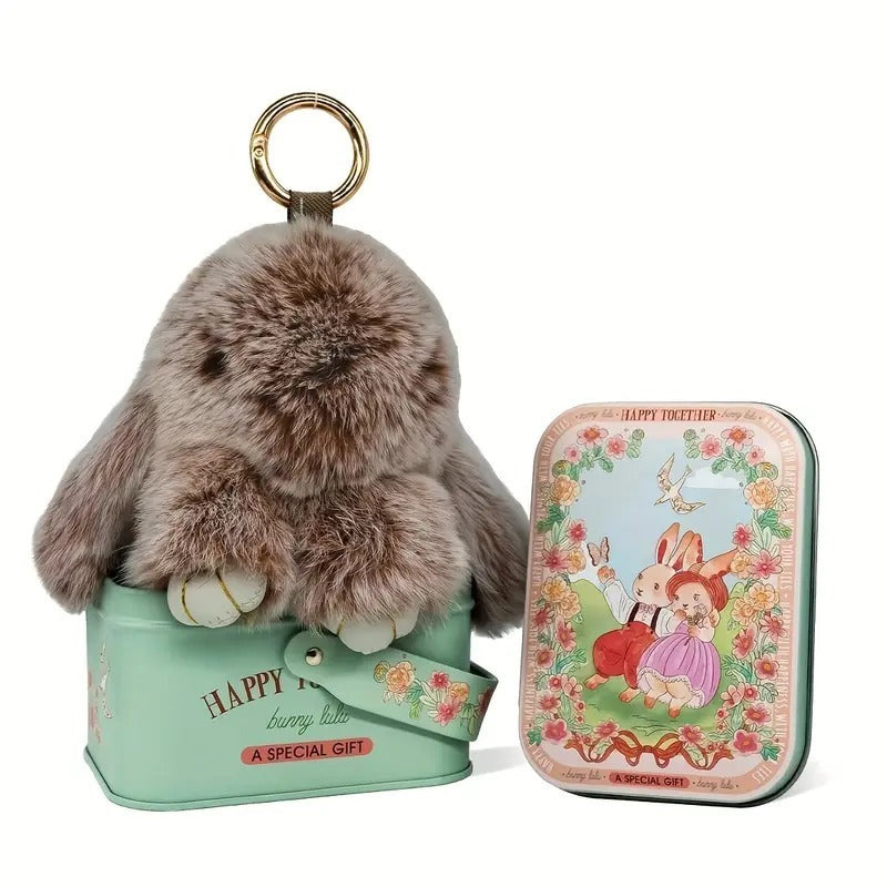 1PC Handmade Soft Plush Rabbit Toy
