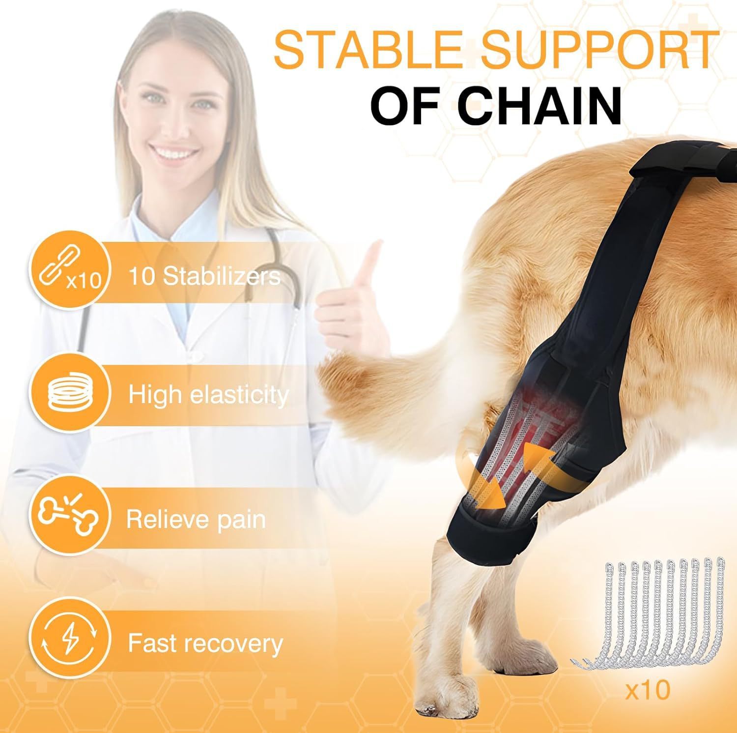 Dog Knee Brace Joint Support Protector