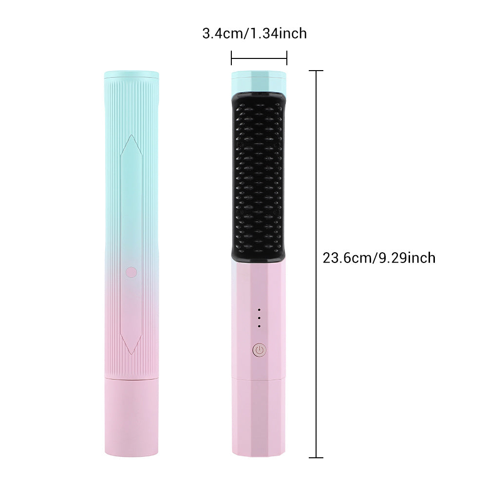 Rechargeable 2-in-1 Hair Straightener Comb