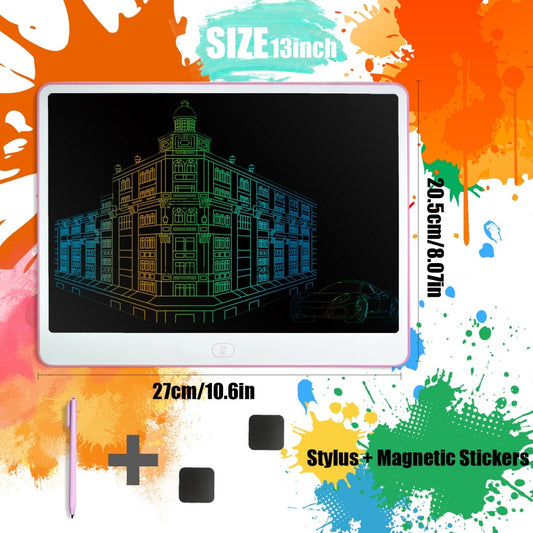 13-Inch Colorful LCD Writing Tablet for Kids
