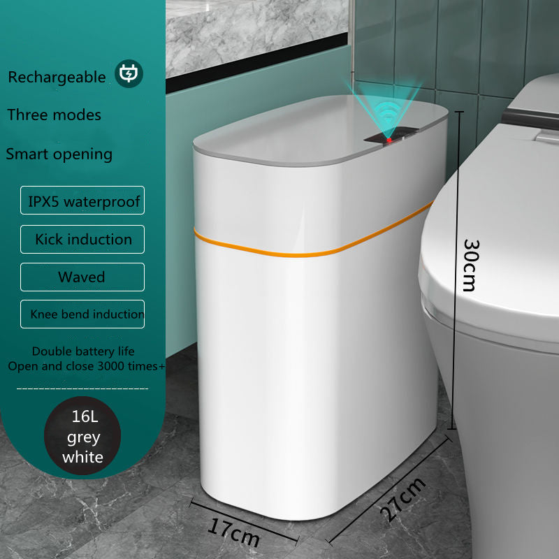 Automatic Smart Sensor Trash Can with Lid