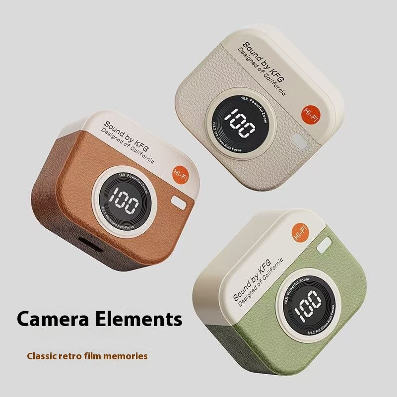 Q86 Retro Camera Bluetooth Wireless Headphones