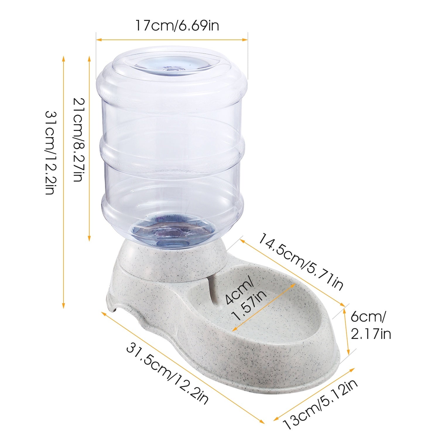 Automatic 3.5L Gravity Pet Water Dispenser