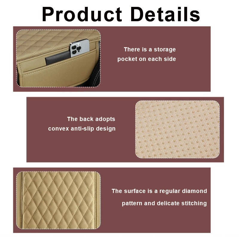 Car Armrest Pad with Side Storage