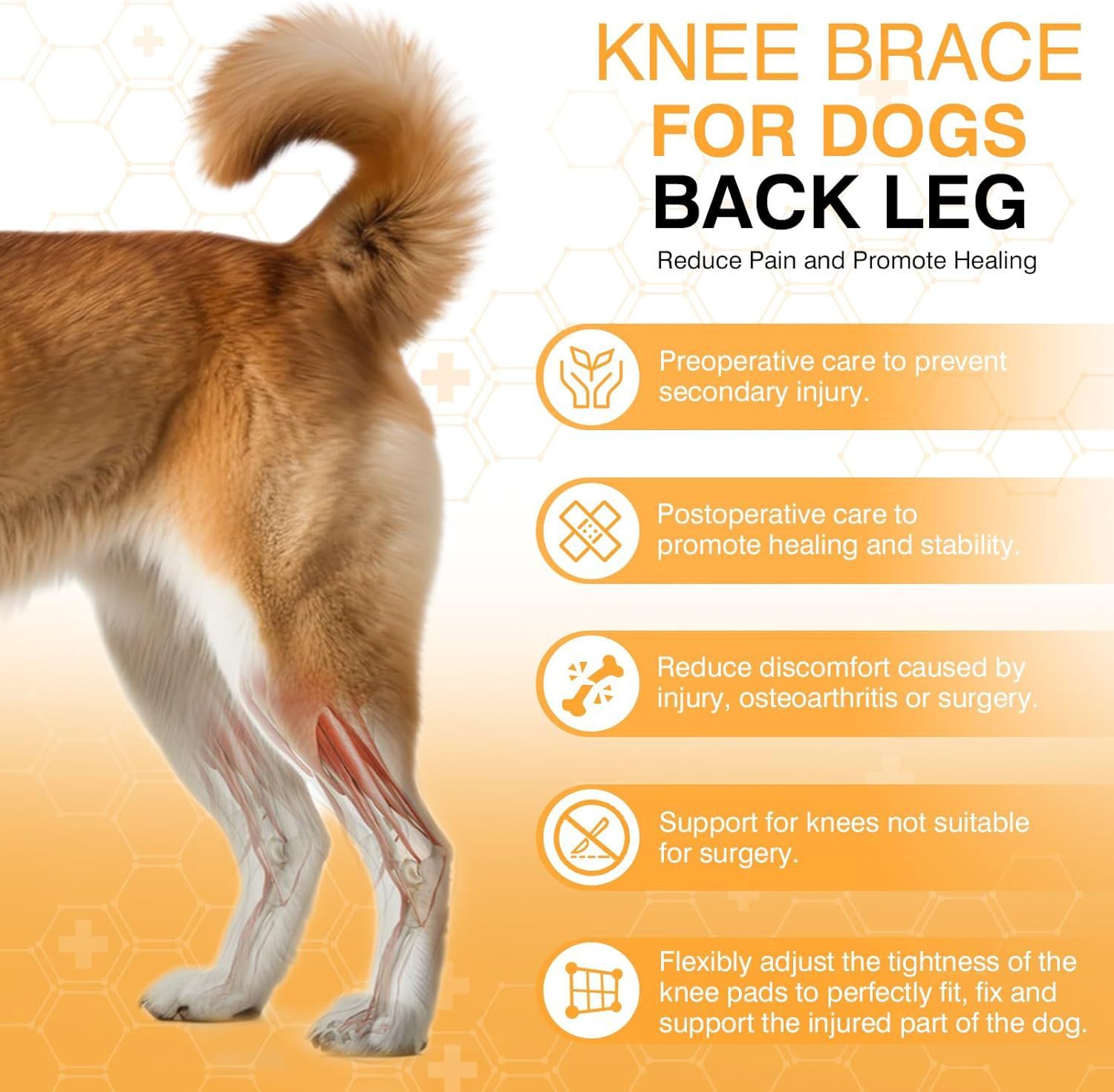 Dog Knee Brace Joint Support Protector