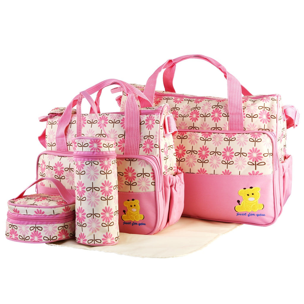 5-Piece Baby Diaper Bag Travel Set