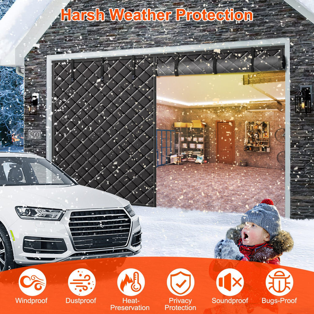 Magnetic Thermal Insulated Garage Door Curtain