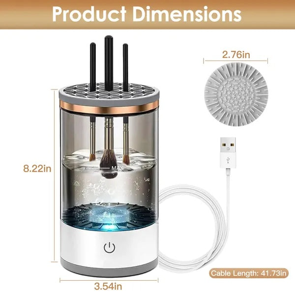 3-in-1 Automatic Makeup Brush Cleaner