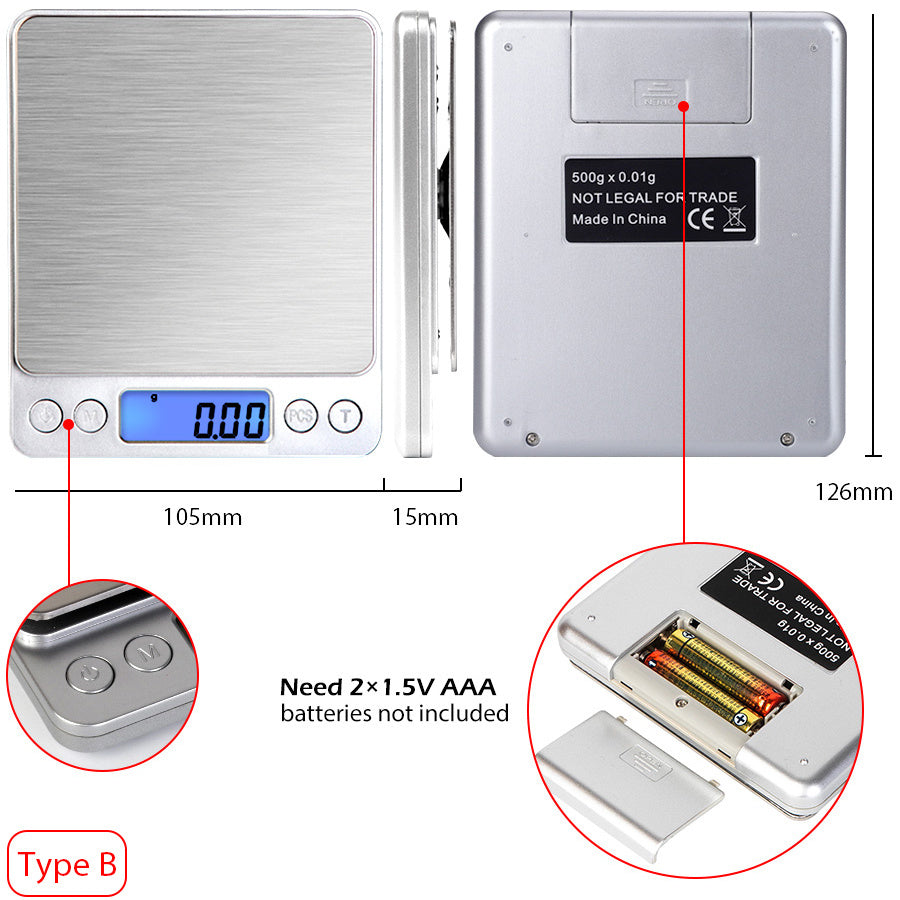 Digital Stainless Steel Kitchen Food Scale