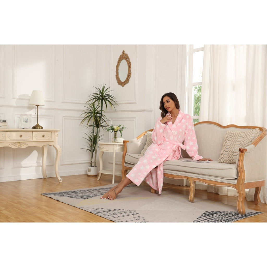 Soft Fleece Women’s Spa Bath Robe